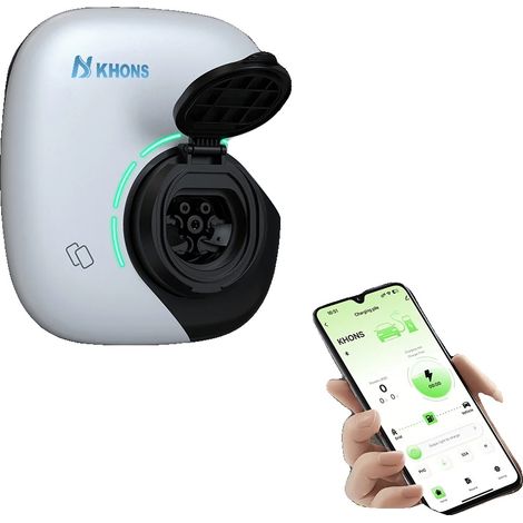 Cargador para vehículos eléctricos, 22 kW de potencia, funciones inteligentes, 22 kW 32 A trifásico (1/2)
