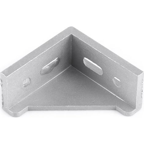 Support d'angle, 5 pièces en Alliage d'aluminium en Forme de L Support d'angle Attache à Angle Droit pour Meubles en Bois Cadre de lit Chaise d'armoire (58x58mm) (1/5)