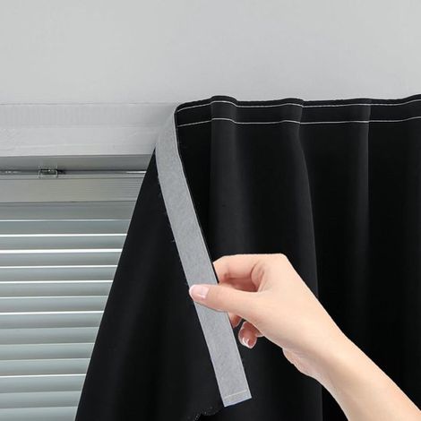 Rideaux occultants autocollants - Rideaux de fenêtre autocollants - Créez un espace privé dans la chambre - Installation non destructive et sans perçage (1/5)