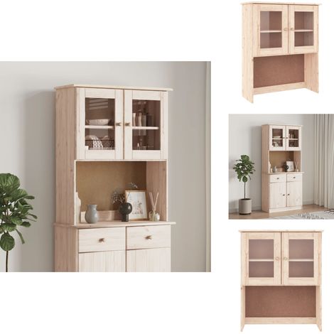 Dessus de commode ALTA 77x30x92 cm bois massif de pin - Meuble De Rangement - Buffet - Meuble TV - Bibliothèque - Commode (1/5)