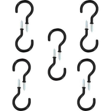 Schraubhaken, 10 Stück Deckenschraubenhaken, Schraubhaken, für Bad, Küche, zum Aufhängen (1/5)