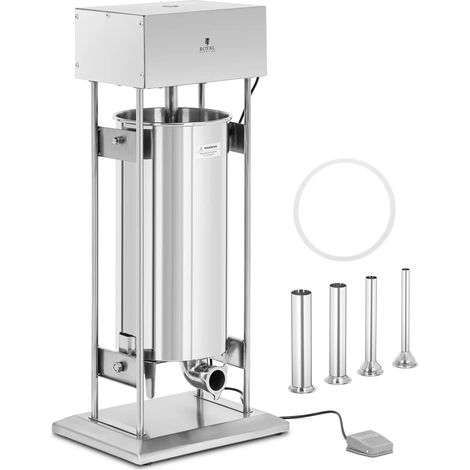 Insaccatrice elettrica da 30 litri con 4 tubi di riempimento in acciaio inox 140009757