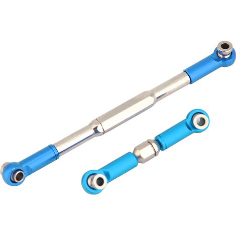 CNC-gefräster Lenkgestänge-Satz aus Aluminiumlegierung für WPL 1608T RC-Truck (Blau) (1/5)
