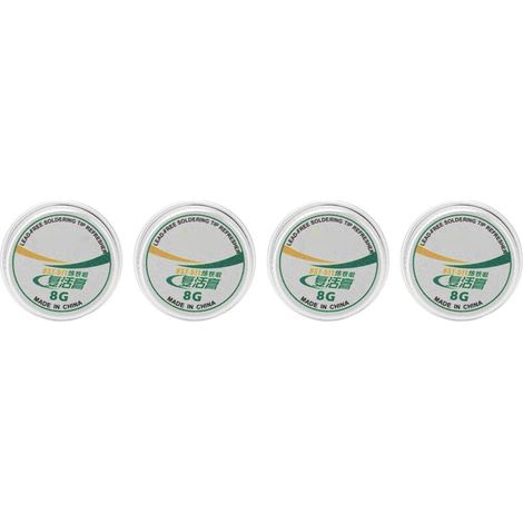 Pâte Nettoyante Rafraîchissante Pour Pointe De Soudure 4 Pièces Poudre D Étain 20g (1/4)
