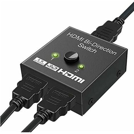 Commutateur HDMI - 2 Entrées 1 Sortie Ou 1 Entrée 2 Sorties - Support 4K 30Hz 1080P 3D HDCP - Sans Alimentation - Pour HDTV Lecteur Blu-Ray DVD (1/5)
