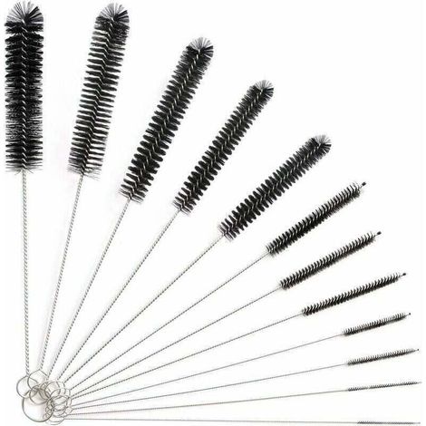 12Pcs Tube Brosse de Nettoyage,Goupillon Nettoyage,Brosse de Nettoyage Tube pour Bouteille en Verre Bébé Biberon Bouilloire Clavier, Tuyau Brosses de Nettoyage,Brosse de Nettoyage Bouteille (1/5)