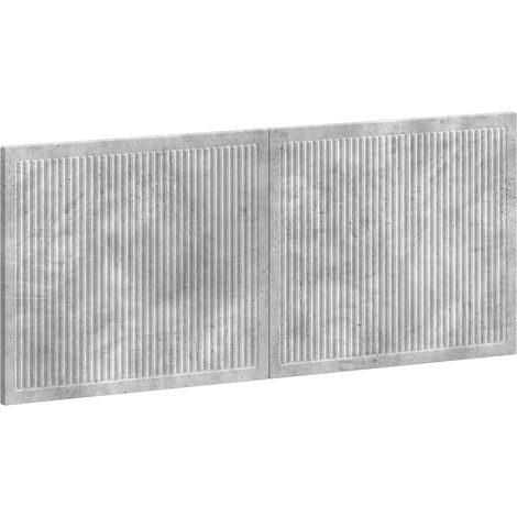 Tête de lit murale EDE Gris béton Bois d'ingénierie vidaXL (1/5)