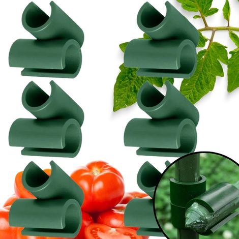 Clip de connexion à 90° pour poteaux de raccordement de plantes, angle en plastique 11 mm, lot de 6 (1/5)