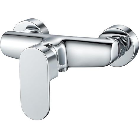 Miscelatore per doccia, miscelatore universale a parete con filettatura G1/2, miscelatore per acqua calda e fredda.