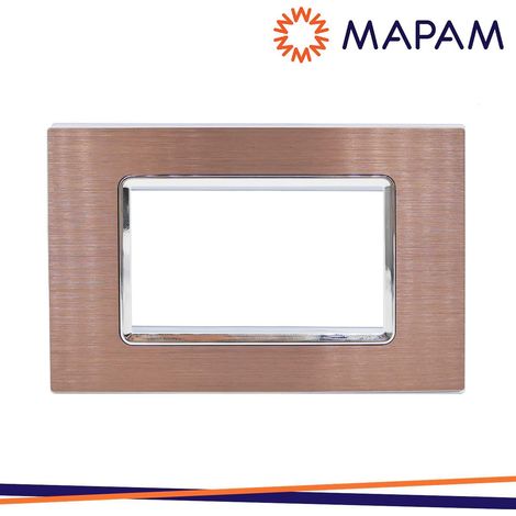 PLACCA ALLUMINIO T3-JOY M5004LL-6 4P BRONZO
