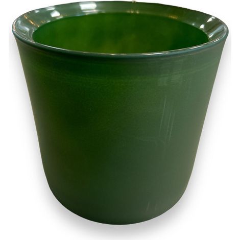 Vaso rotondo "Opak" con bordo svasato, ideale per fiori, Ø 12 x h 12 cm