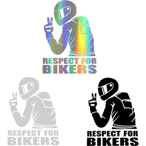 Autocollant réfléchissant « Respect des cyclistes » pour voiture - Décoration tendance pour voiture (1/5)