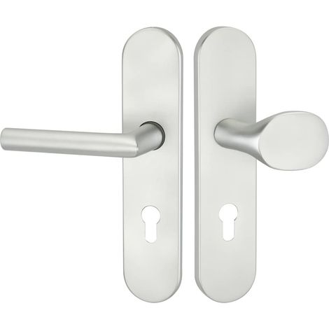 HERMAT Schutz-Wechselgarnitur mit Langschild BASIC 02 1902/2089.S/3128,Aluminium
