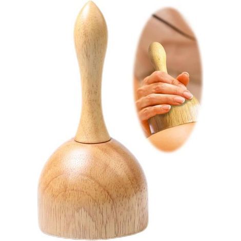 Rouleau De Massage,Rouleau Masseur Anti-cellulite Réducteur en Bois,Massage Mésothérapie Corporelle Drainage Lymphatique,pour Dos (1/4)
