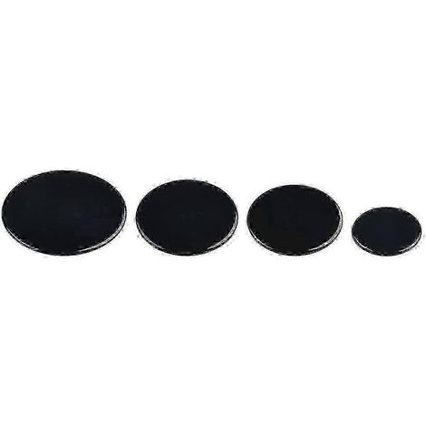 4er-Set Brennerkappen für Gasherde (55 mm, 75 mm und 100 mm) für Küchenzubehör und konkave Flammenkappen Wohnung (1/4)