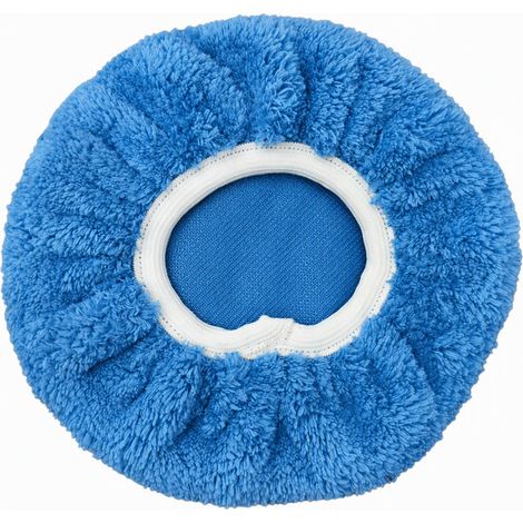 Bonnet en polaire de polissage bleu pour polisseuse, housse de lustrage et de cirage pour voiture, 5 à 6 pouces (1/5)