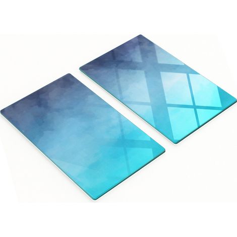 Tableros decorativos multifuncionales de cocina, vidrio templado ahumado, 2x30x52 cm (1/5)