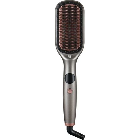 Brosse Lissante Électrique à Ions Négatifs 2-en-1 avec Température Réglable