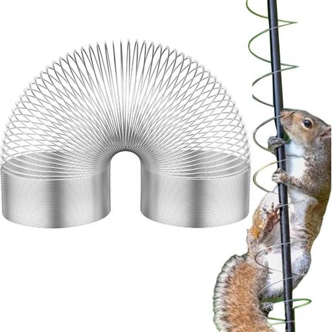 Squirrel Baffle - Spring-Loaded Metal Squirrel Barrier for Bird Feeders - Outdoor Garden Use - 1 Piece (1/5)