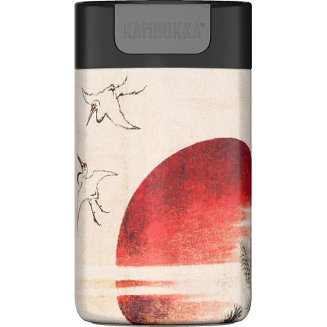 Taza térmica Kambukka Olympus con diseño de aves y puesta de sol, 300 ml. (1/5)