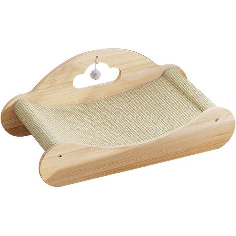Cómodo rascador para gatos, centro de actividades con tablero de sisal, sillón reclinable de tamaño mediano con respaldo de bola - OTRO (1/4)