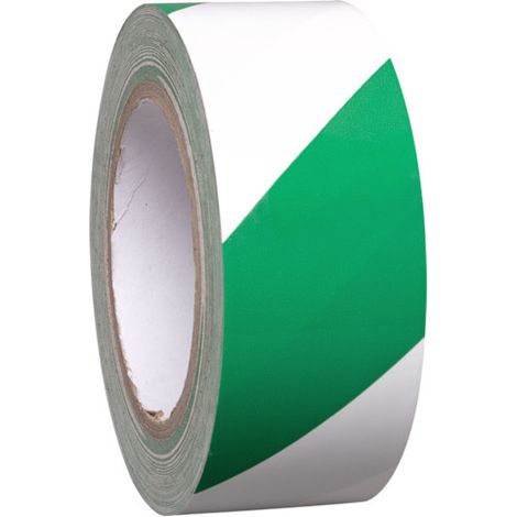 Moravia Ruban de marquage au sol PROline-tape vert/blanc autocollant 75 mm x 33 m (1/2)