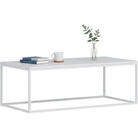 Couchtisch Lazise, rechteckig, 60x120x42h cm, Weiß