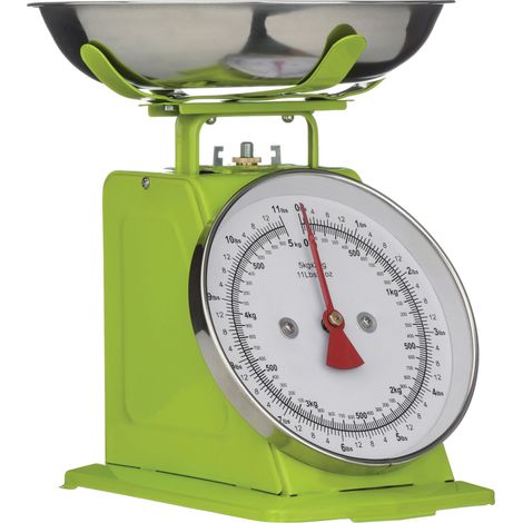 Premier Housewares Lime Green Standing Kitchen Scale Lime - 5kg (1/2)