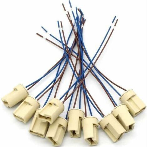 G9 Keramik Lampenfassung, Keramik Steckerbuchse für Halogenlampe, G9 Lampenfassung 250V, G9 Keramik Lampenfassung, 10 Stück