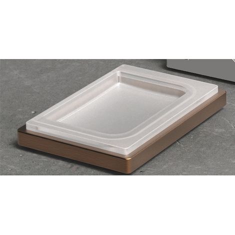 COLOMBO DESIGN Look porta sapone appoggio vetro acidato  vintage mat codice prod: B16400VM-VAN (1/2)