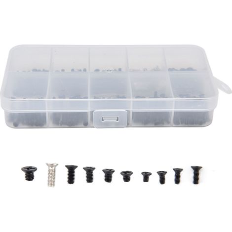 Kit de 500 vis cruciformes en acier inoxydable pour ordinateur portable, idéal pour la maintenance et la réparation. (1/5)