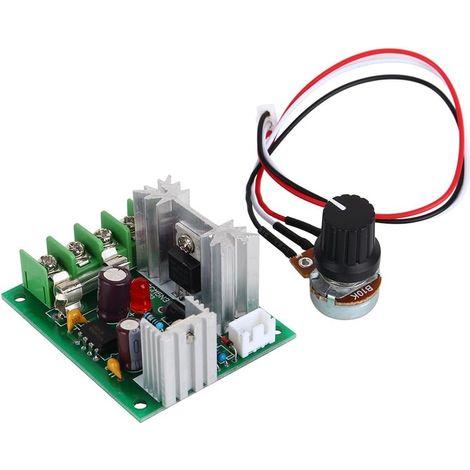 contrôleur de vitesse de moteur à courant continu PWM de largeur d'impulsion 12V24V30V 120W commutateur de contrôleur universel avec fusible (1/5)