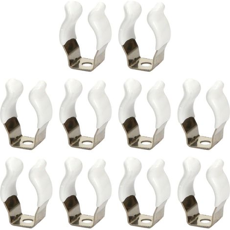 Clip porte-outils 10 pièces 12mm acier manganèse, pour balai (1/2)