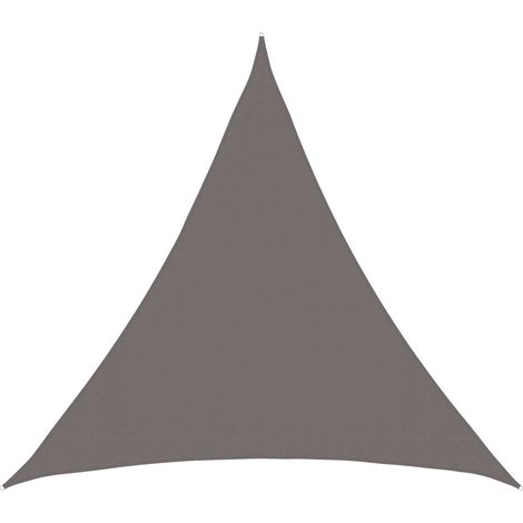 Toldo Vela Triangular 2 x 2 x 2 m HDPE Gris Claro vidaXL