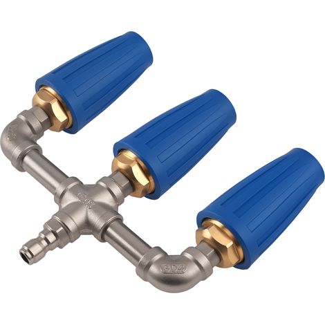 360° Rotating Triple Turbo Nozzle 4000PSI Pressure Washer 1/4in Quick-Connect (1/5)