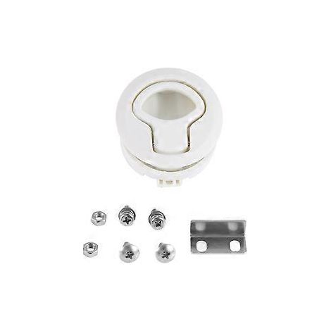 Loquet de porte rond à poignée pour porte 1/4, trappe de pont de bateau, camping-car, armoire, yacht (1/5)