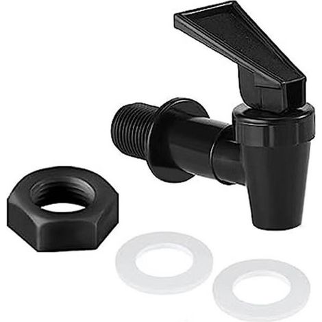 1 robinet de rechange pour distributeur de boissons, robinet en plastique réutilisable pour bonbonnes et fontaines à eau, à levier (1/5)