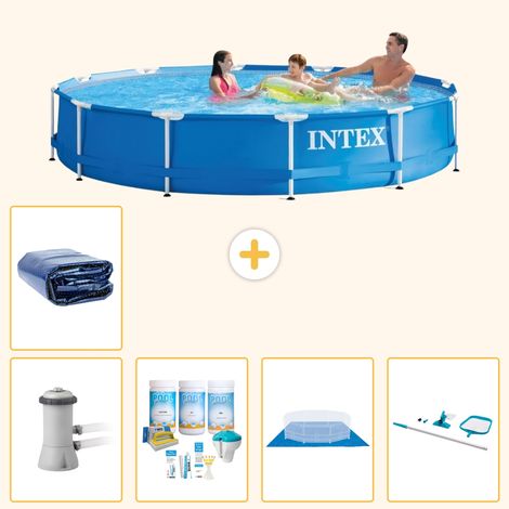 Intex Piscine Tubulaire Ronde - 366x76 cm - 6-pièces  S20481 (1/5)