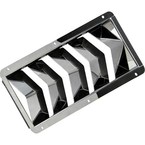 Couvercle de grille d'aération rectangulaire robuste en acier inoxydable pour bateaux yachts (1/5)