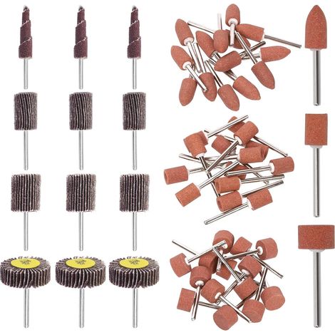 55 - Roue De Polissage - Accessoire De Meulage - Pour Métal Et Bois - Finition Lisse - Atelier Et Bricolage - Gris - 5 Cm (1/5)