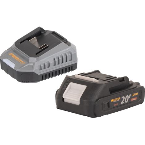 Procraft Starter Pack C20/2 caricabatterie 20 V 2 A + 1x batteria 20/2A 2,0 Ah