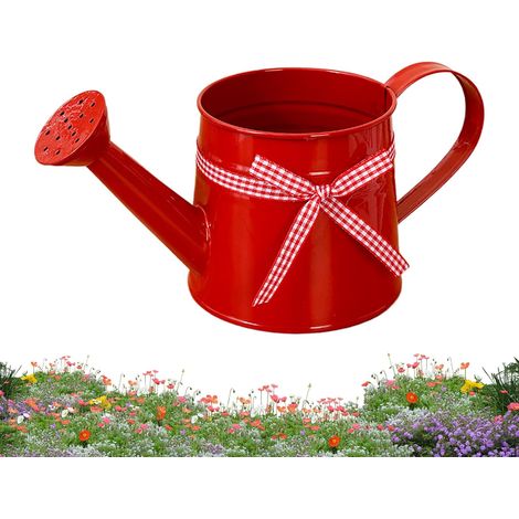 Regadera pequeña, maceta de jardinería de 1 litro, regadera para plantas de exterior, portátil, resistente, ligera y práctica, para el hogar, la oficina, el balcón, el jardín y el interior. (1/5)