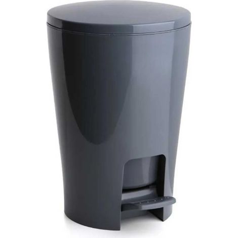 Poubelle brabantia Tatay Diabolo 5 litres pédalé gris (1/2)