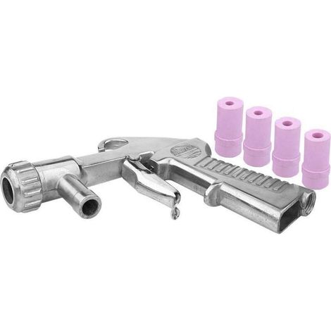 Pistolet de Sablage à Air Comprimé avec 4 Buses en Céramique Pistolet Sablage, Pneumatique Kit Pistolet à Sable (1/5)