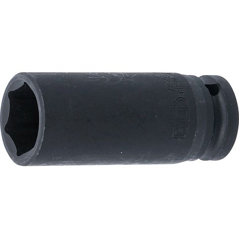 Kraft-Steckschlüssel-Einsatz Sechskant, tief Antrieb Innenvierkant 12,5 mm (1/2") SW 22 mm (1/4)