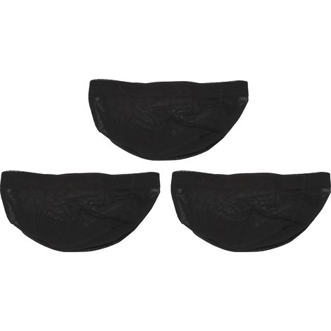 Lot de 3 bonnets en filet pour perruque, en nylon respirant, confortable et souple, noir. (1/5)