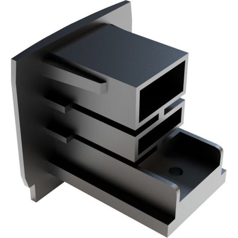 Connettore Per Binario Plastica 3,1Cm Nero