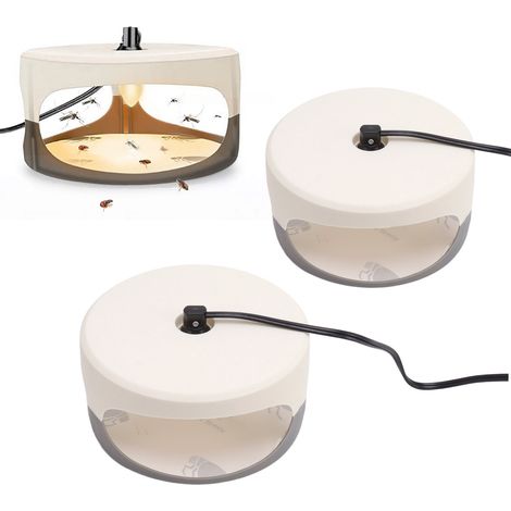 Piège à puces, lampe anti-puces pour animaux domestiques, piège collant à puces, norme européenne 220 V (1/5)