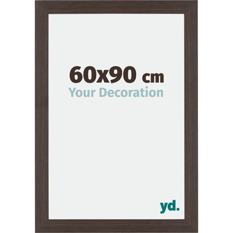 Cadre Puzzle 60x90 cm - cm - Chêne Foncé - MDF - Mura. (1/5)