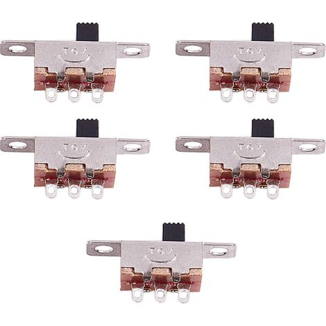 SS12F15G3 Packung mit 5 SPDT 1P2T 2-Positionen-Schiebeschaltern